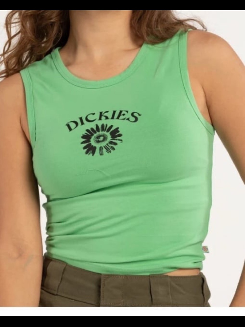 Dickies daisy design tank top. Size large